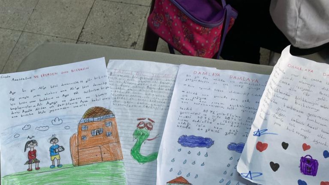 Dilimizin Zenginlikleri Projesi kapsamında 3/A Sınıfı öğrencileri hikaye yazdılar
